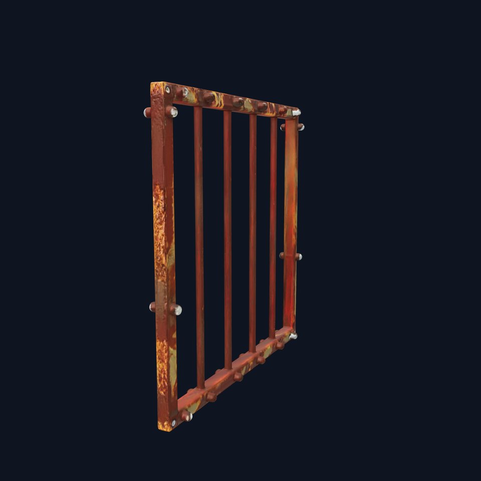 Rustic Metal Grate Model Pack