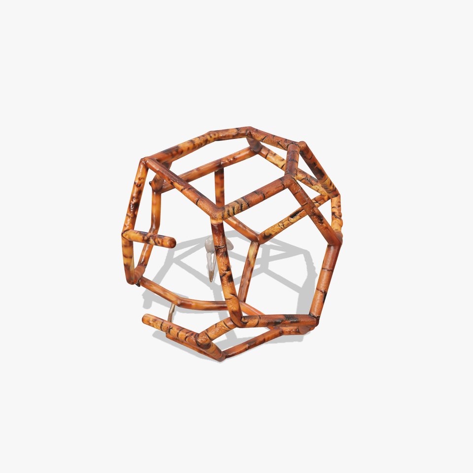 Geometric Bamboo Structure Model Pack