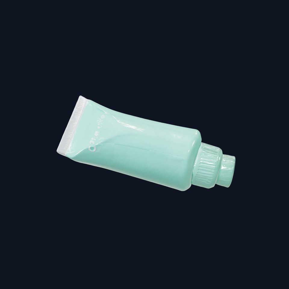 Mint Green Cosmetic Tube Model Pack