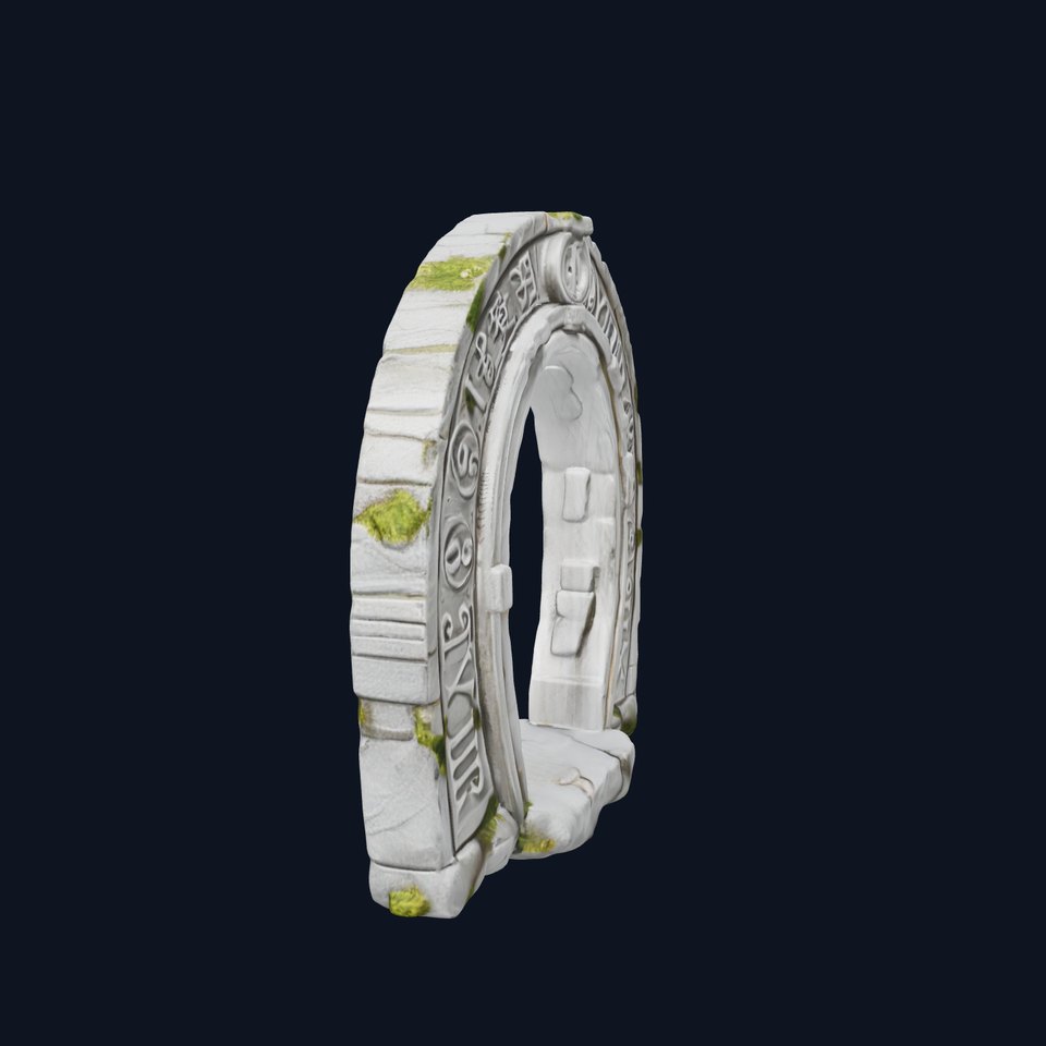 Ancient Rune Stone Archway Model Pack