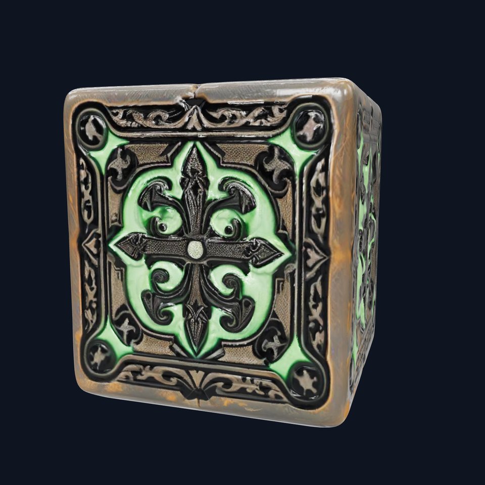 Intricate Gothic Cube Model Pack
