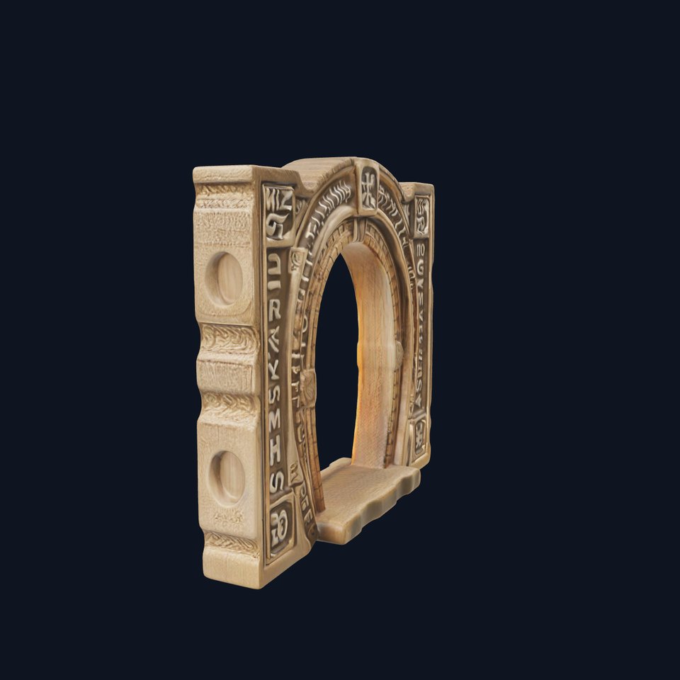 Rustic Stone Archway D Model Pack