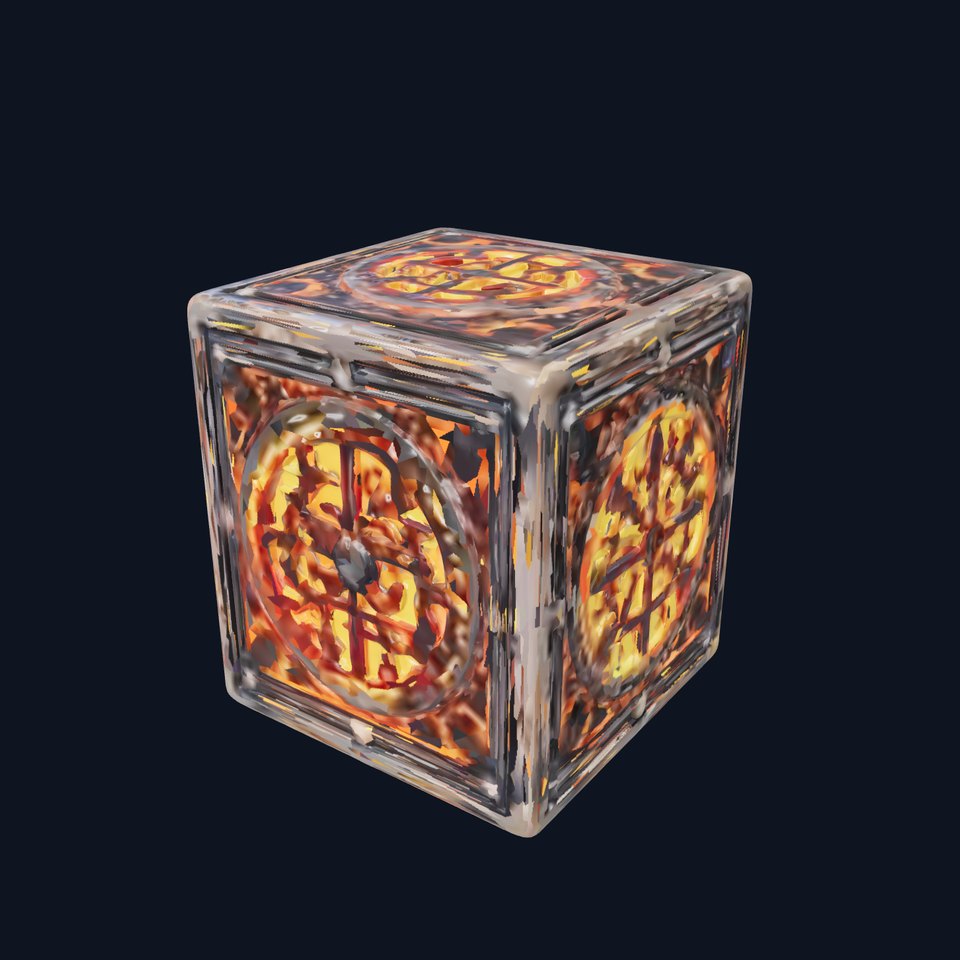 Steampunk Gear Cube Model Pack