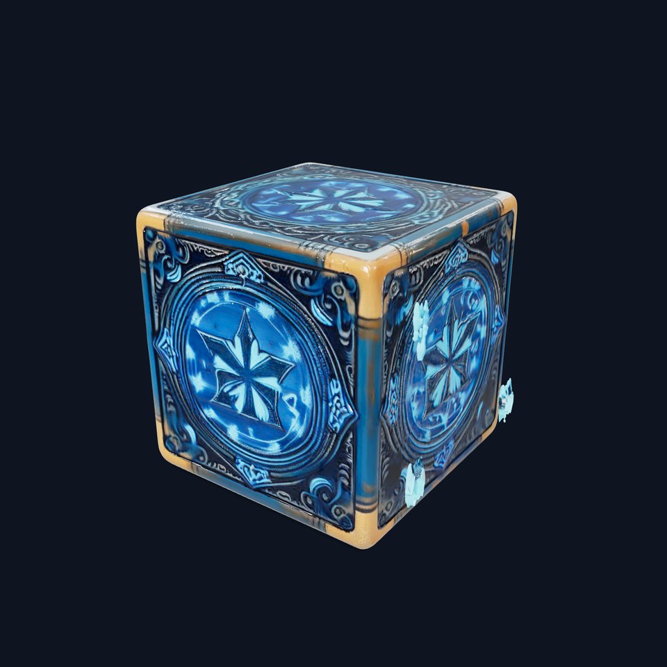Ornate Mystical Cube Model Pack