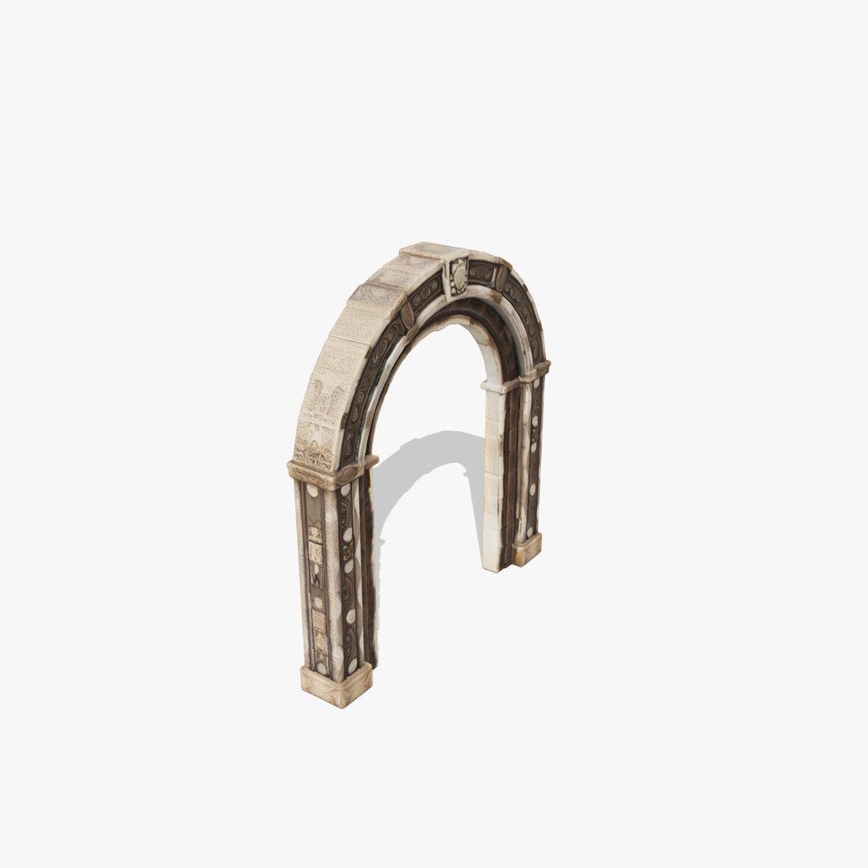 Ornate Archway D Model Pack