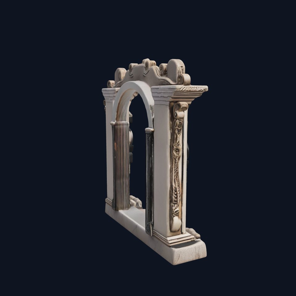 Ornate Gothic Archway Model Pack for Architectural Scenes