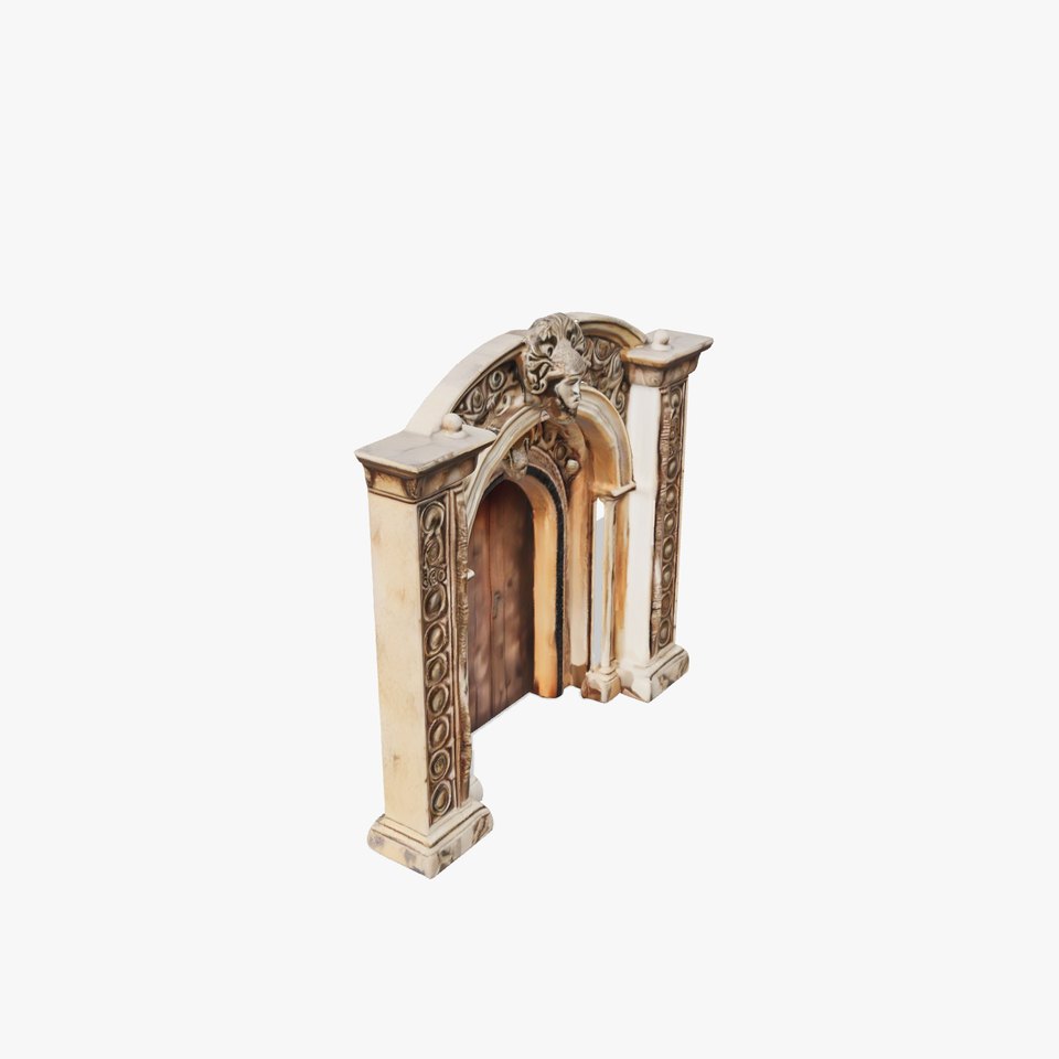 Ornate Medieval Doorway Model Pack