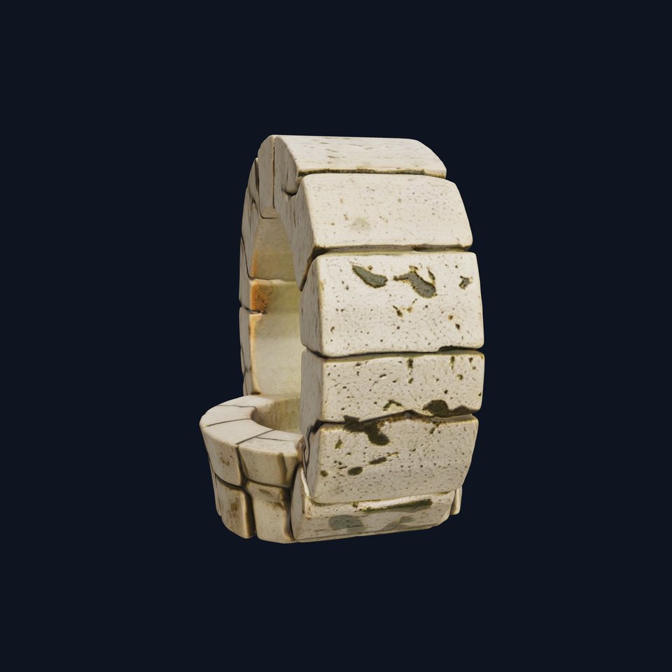 Stone Arch Ruin model pack with PBR Textures