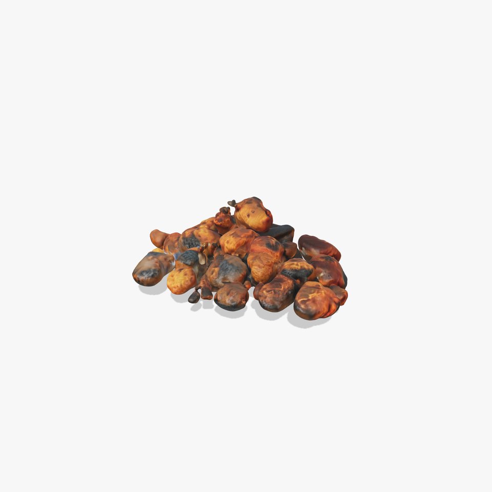 Dried Fruit Pile Model Pack for D Rendering