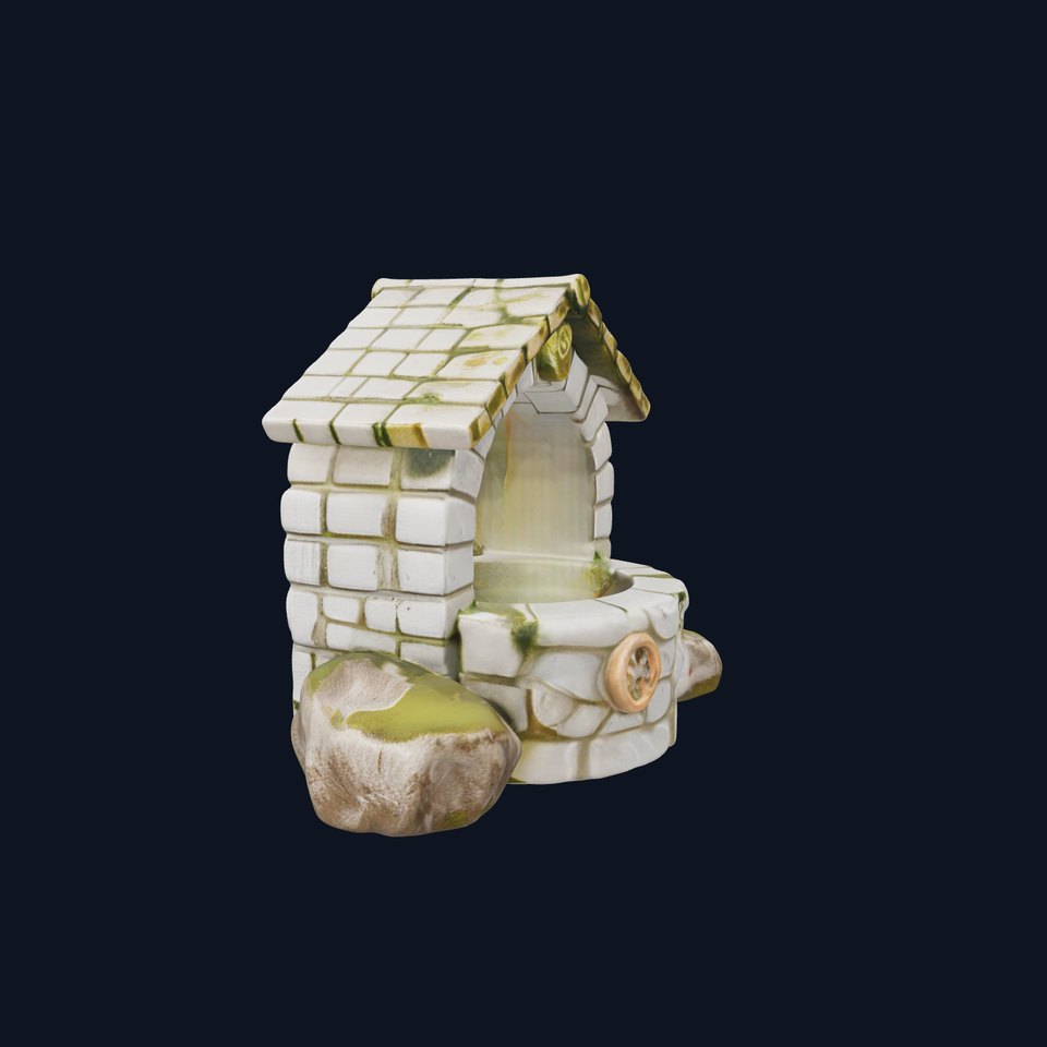 Stone Wishing Well D Model Pack