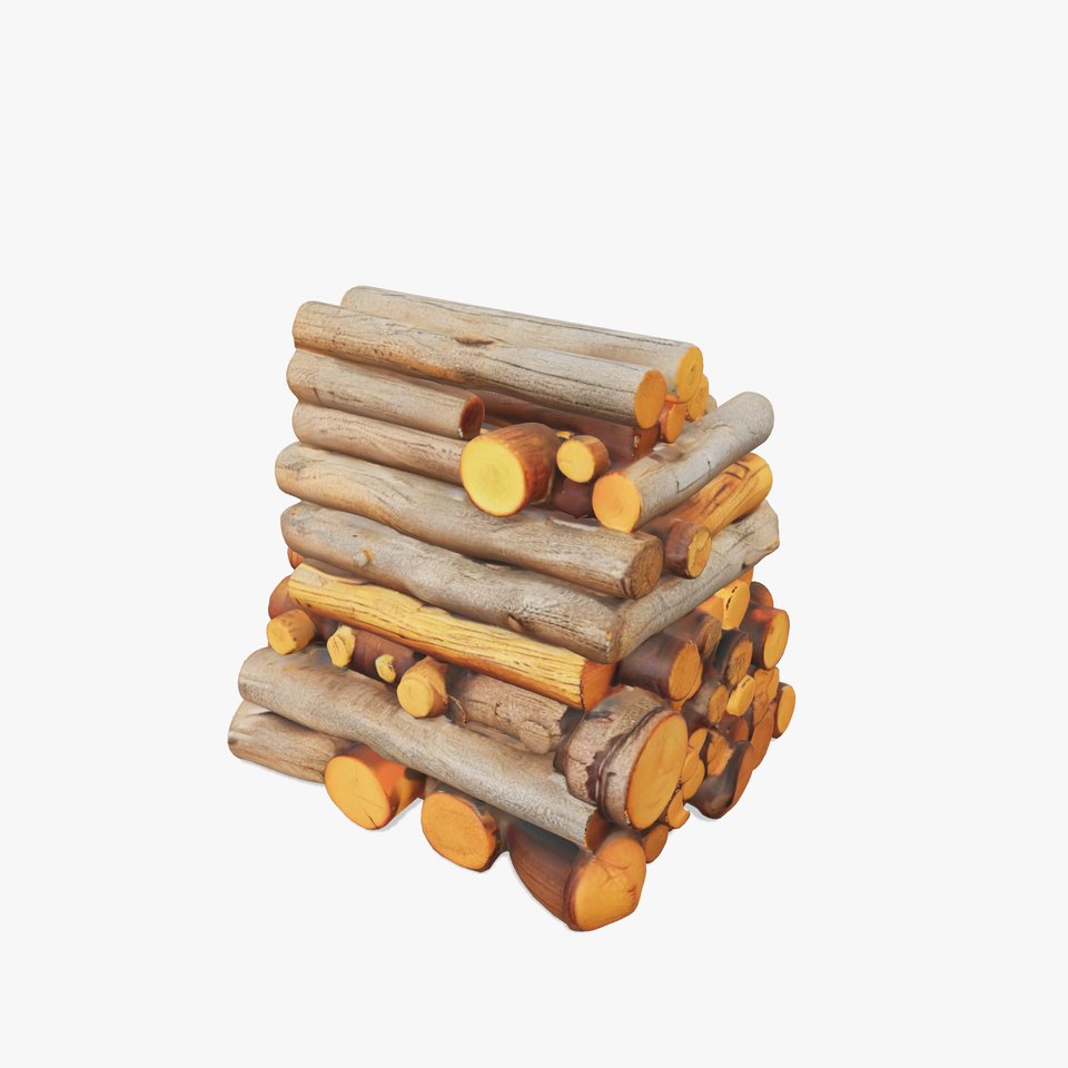 Realistic Firewood Logs Model Pack for D Environments