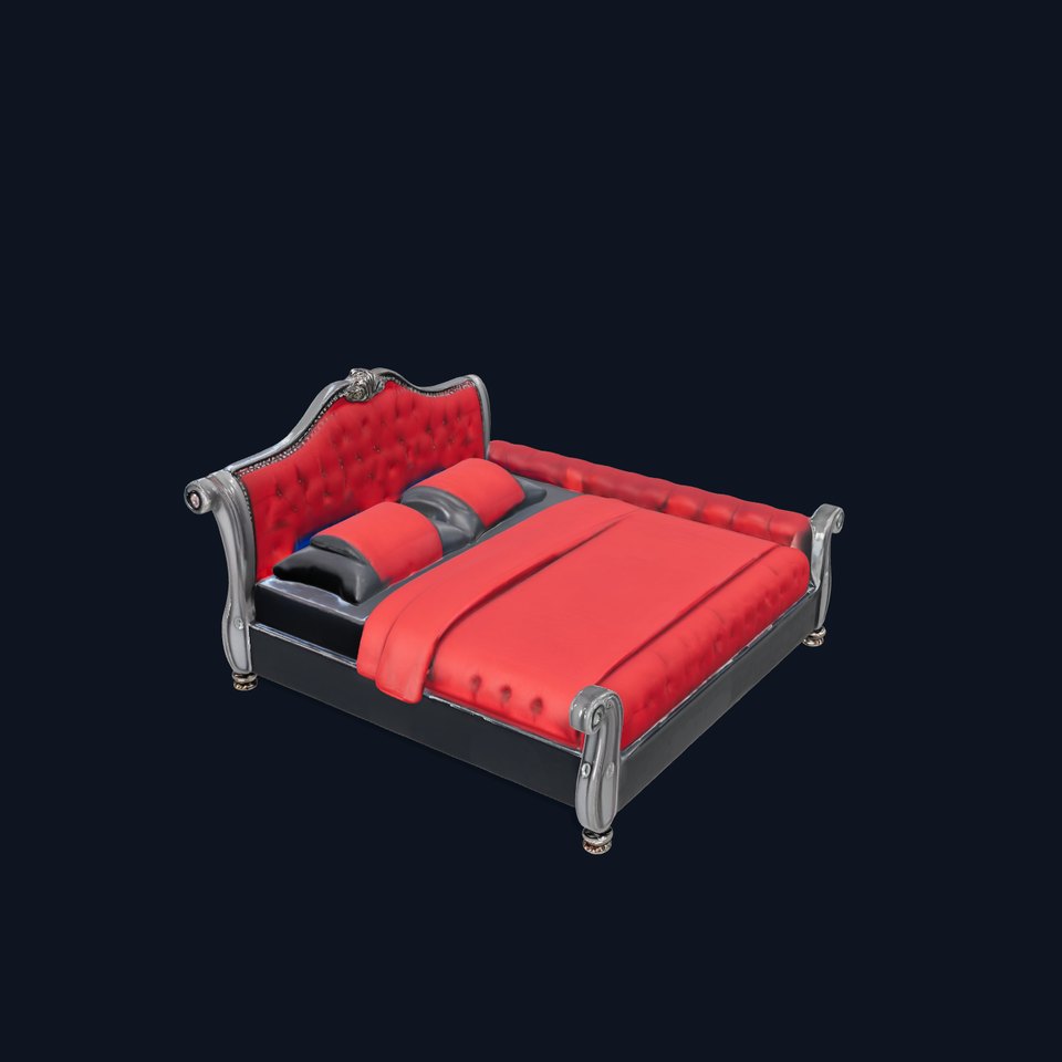 Luxurious Vintage Bed Model Pack