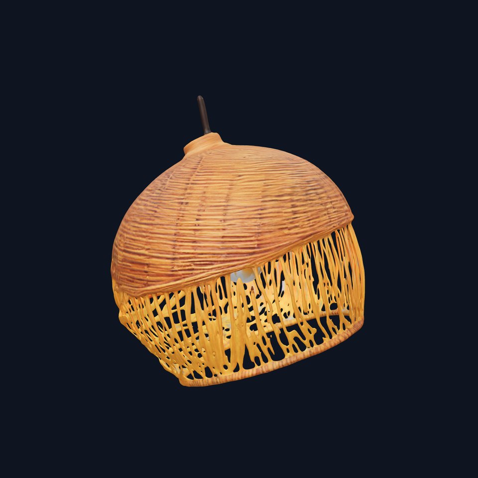 Woven Rattan Lamp Shade Model Pack