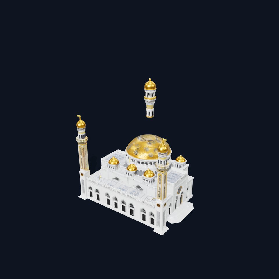 Middle Eastern Mosque Architecture D Model Pack
