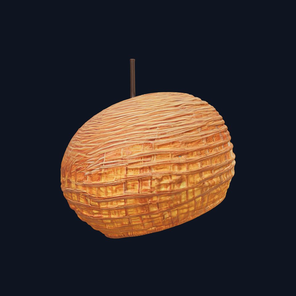 Rattan Pendant Light Model Pack