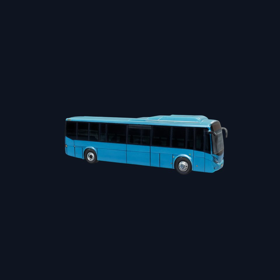 City Bus Model Pack with Various Detail Levels for Rendering and Games