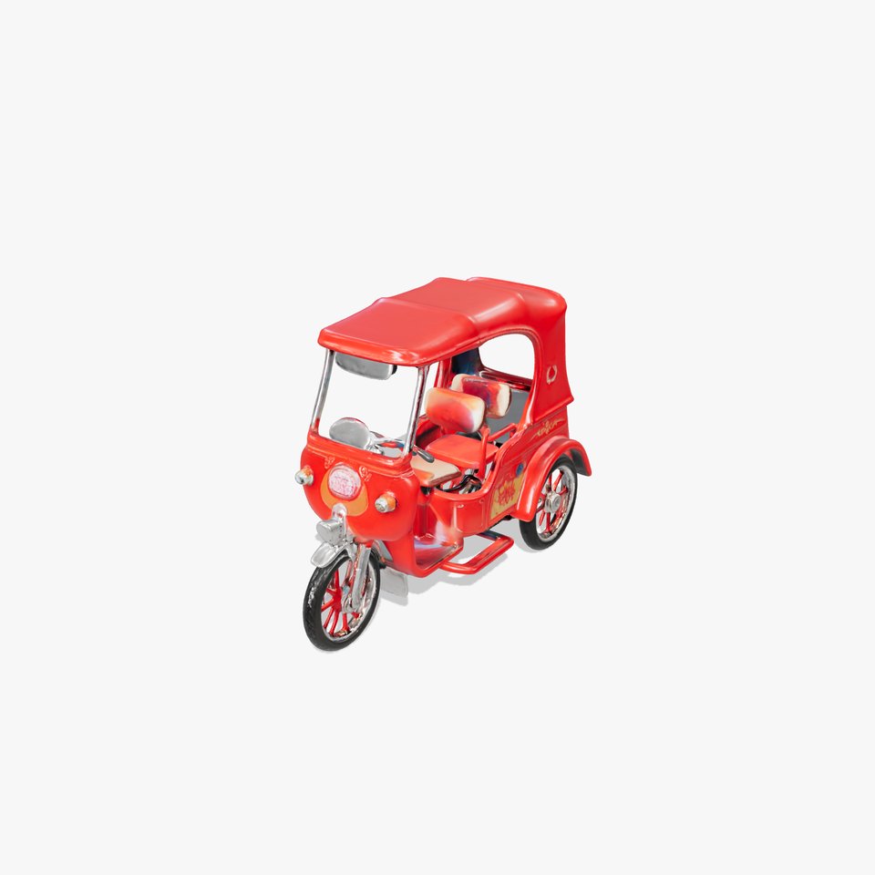 Traditional Rickshaw D Model Pack for Realistic Renders