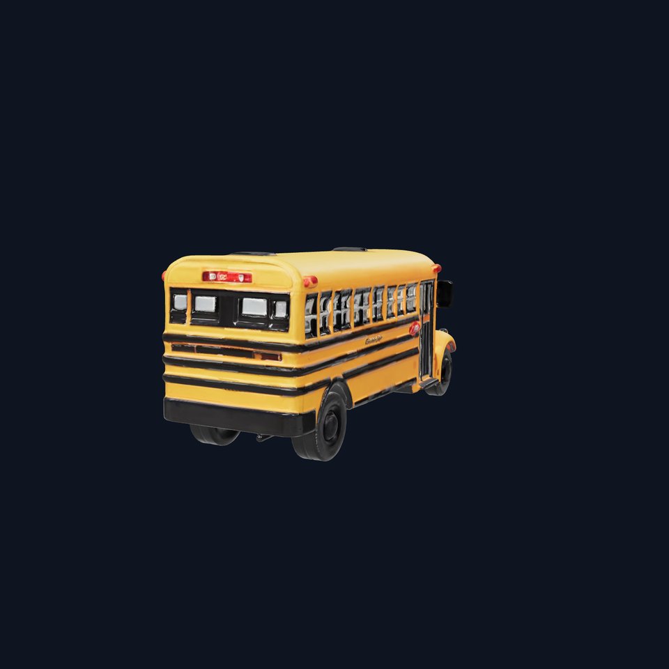 Detailed School Bus D Model Pack
