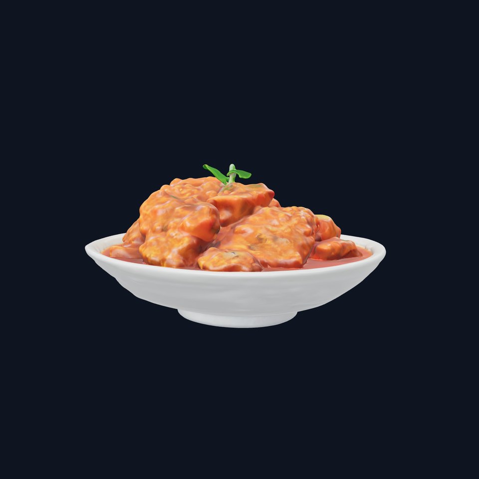Delicious Curry Dish Model Pack