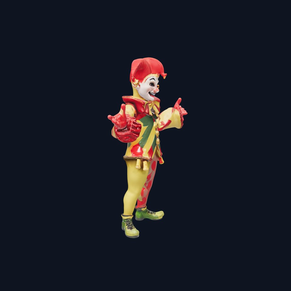 Jester Character Model Vibrant Playful Rigged and Animated