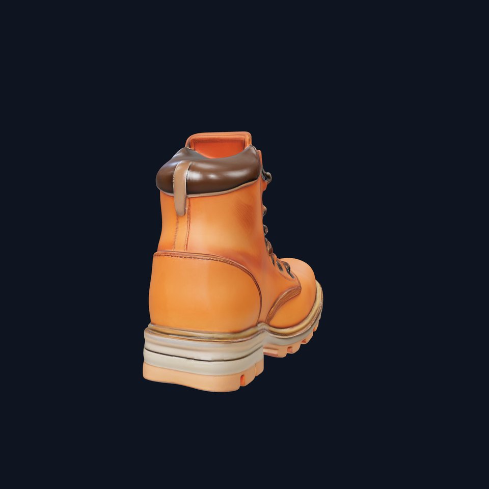 Leather Boot Model Pack with Detailed Textures