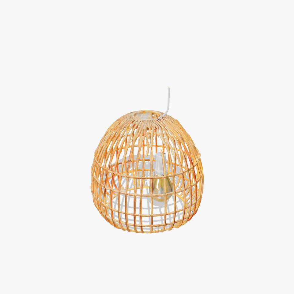 Wicker Pendant Lamp model pack with detailed textures