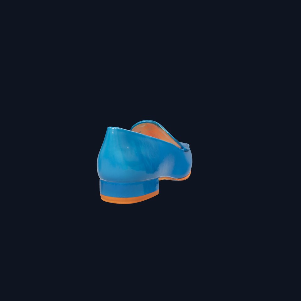 Embroidered Blue Loafer D Model Pack