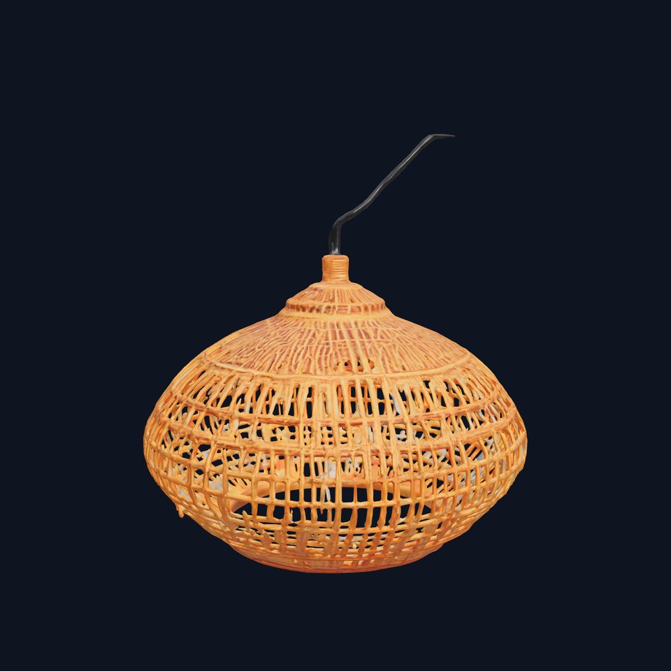 Wicker Pendant Light Model Pack