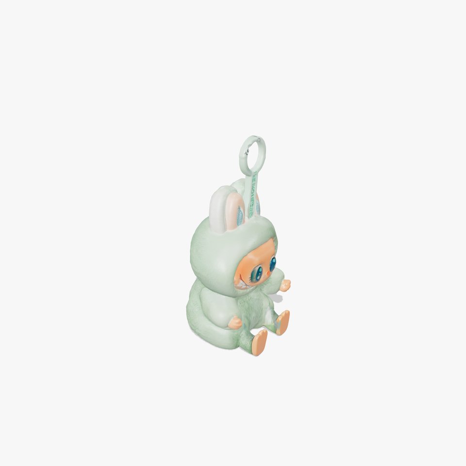 Labubu Monster Keychain Low-poly 3D model