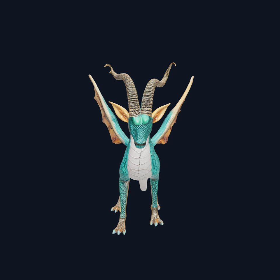 Fantasy Dragon Model Pack with Detailed Features