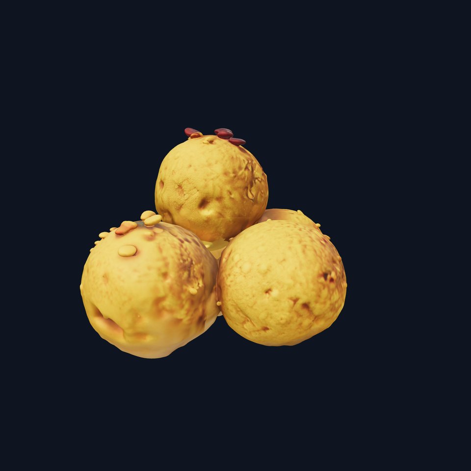 Almond Cookie Balls model pack