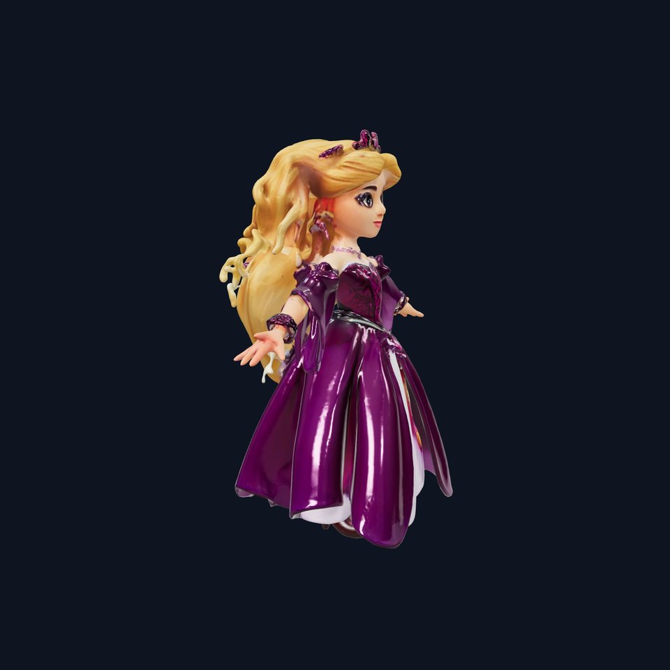 Princess Fantasy Character Model Rigged and Animated
