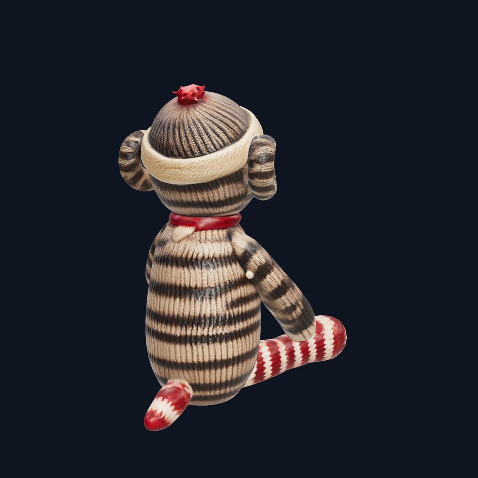 Sock Monkey Toy Model Pack for Production and Games