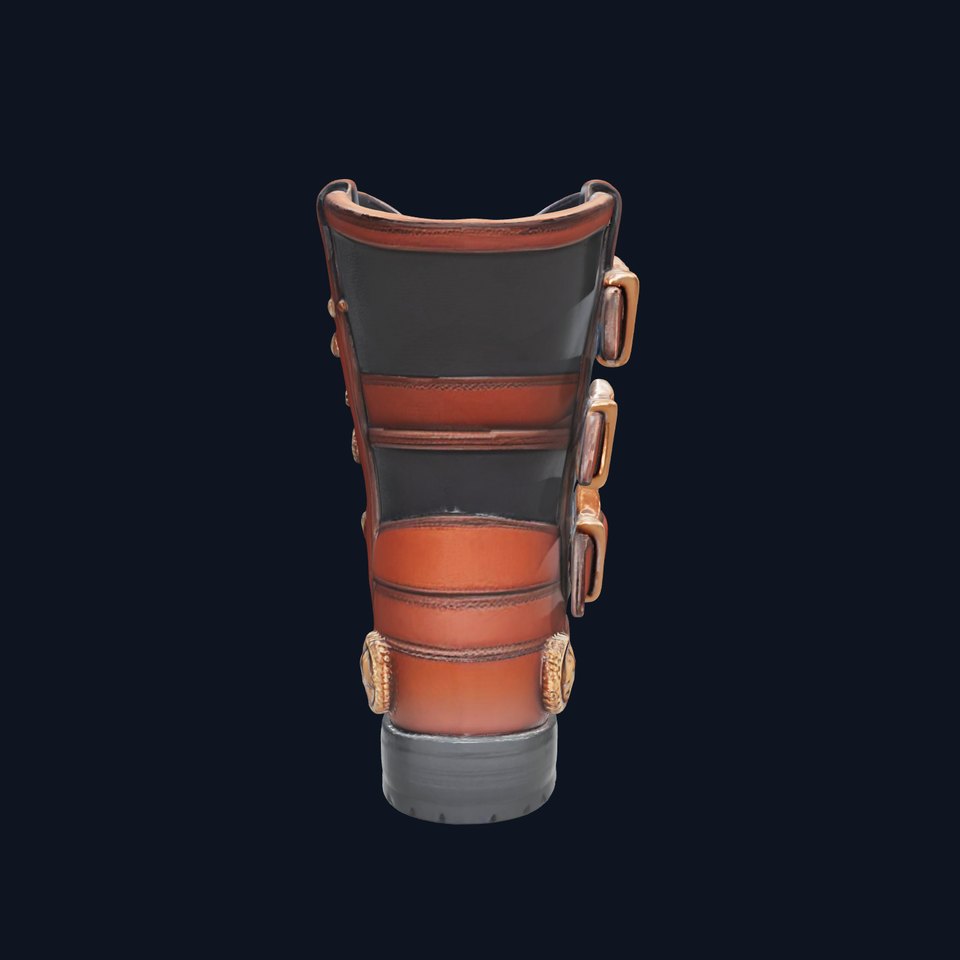 Steampunk Boot Model Pack with Detailed Gears