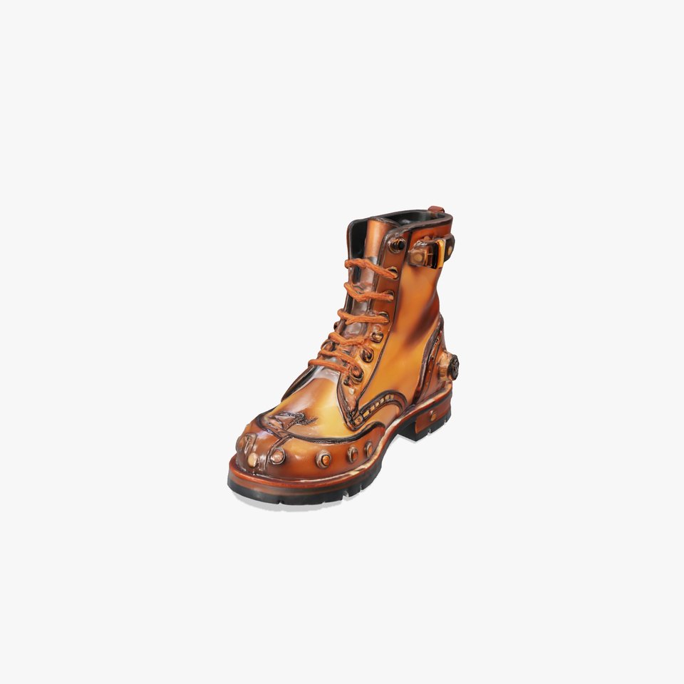 Steampunk Leather Boot Model Pack