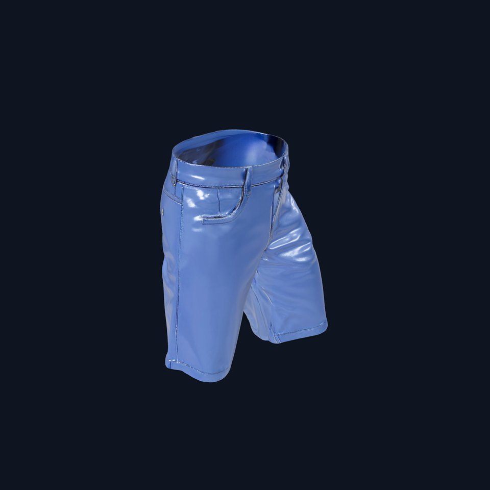 Denim Shorts D model pack