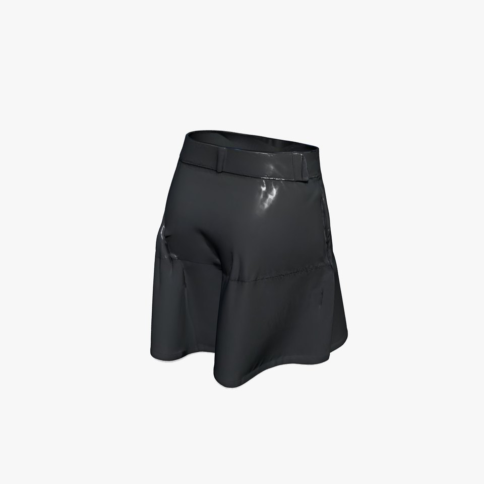 HighQuality Black Skirt D Model Pack