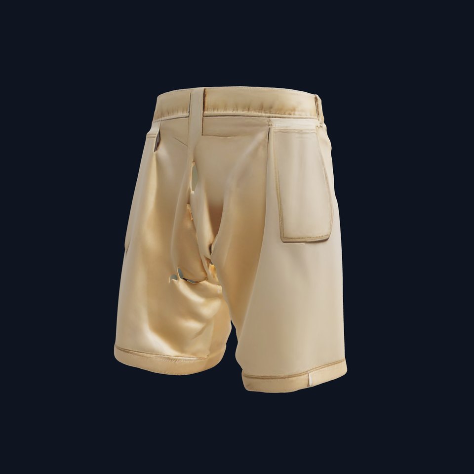 Casual Beige Shorts D Model Pack for Fashion and Rendering
