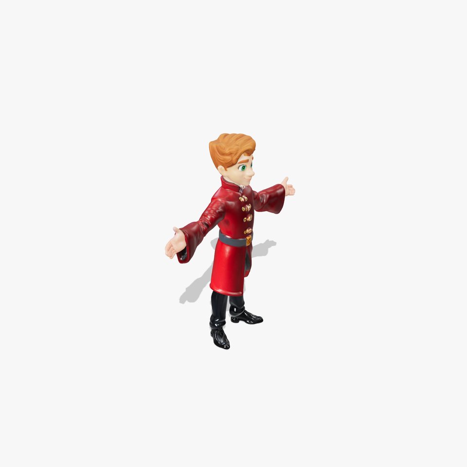 Animated Charming Prince Character  Rigged and Animated