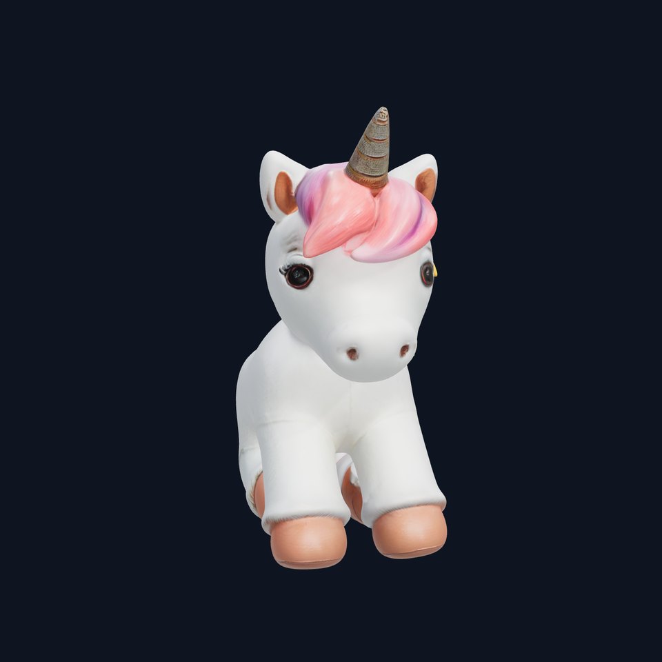 Unicorn Plush Toy Model Pack