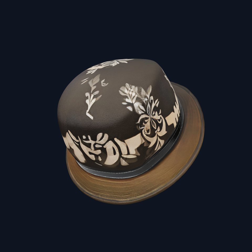 Decorative Fedora Hat D Model Pack