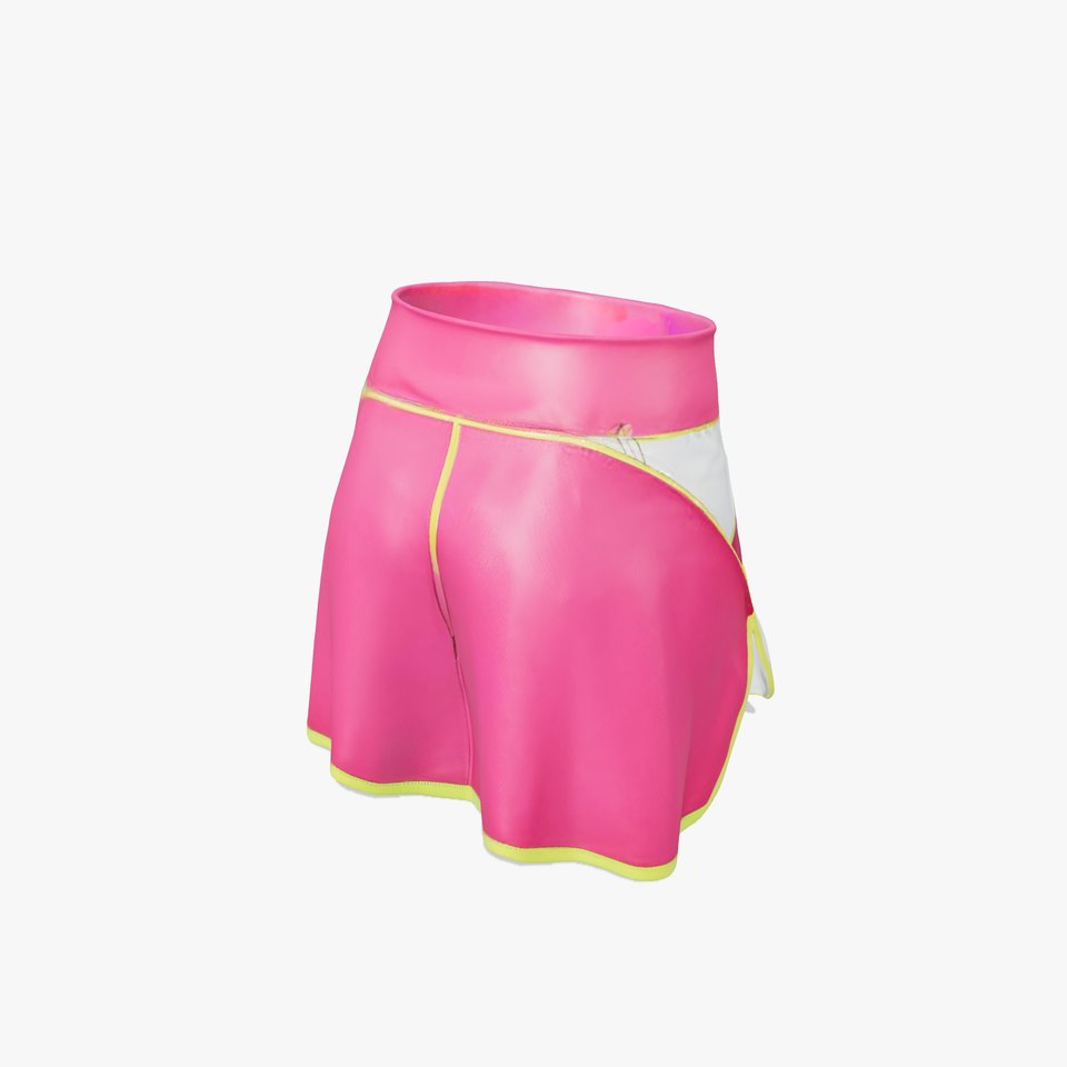 Colorful Athletic Skirt D model pack