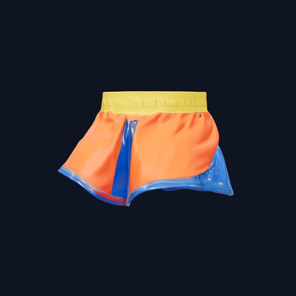 Colorful Skirt D Model Pack  Vibrant and Detailed Fashion Model