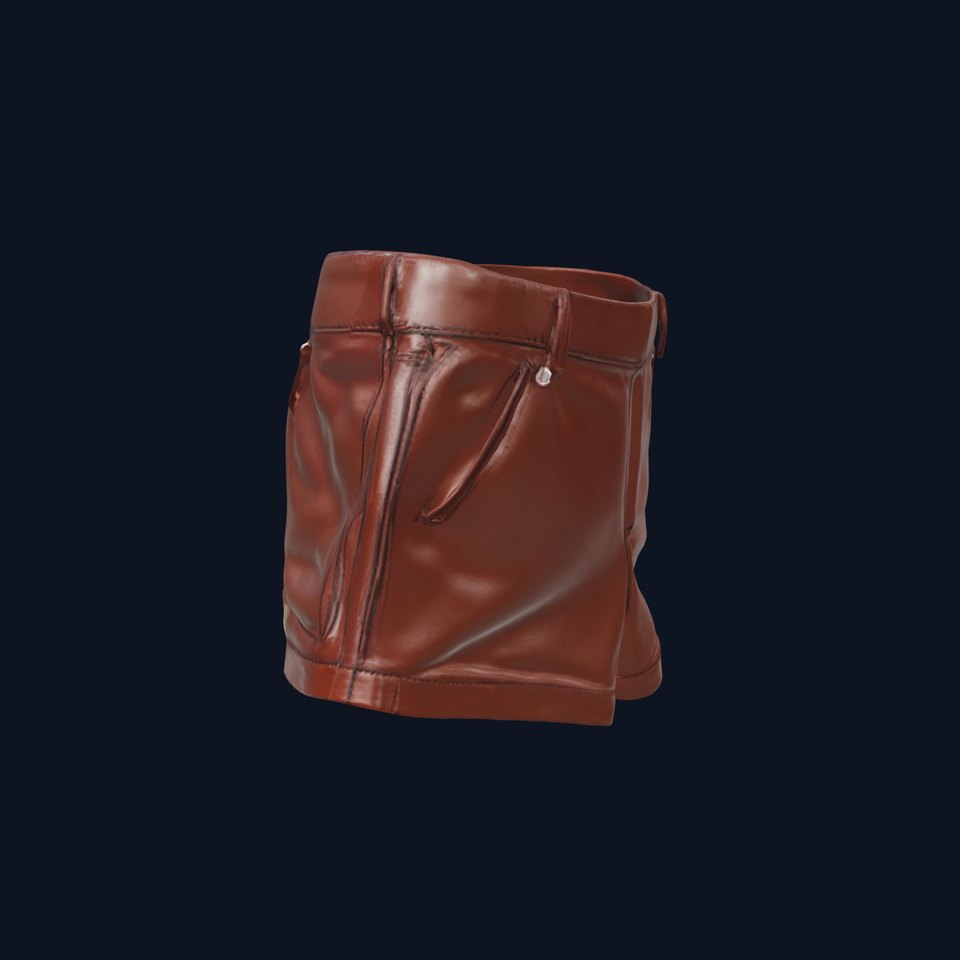Stylish Leather Shorts Model Pack for Realistic Rendering