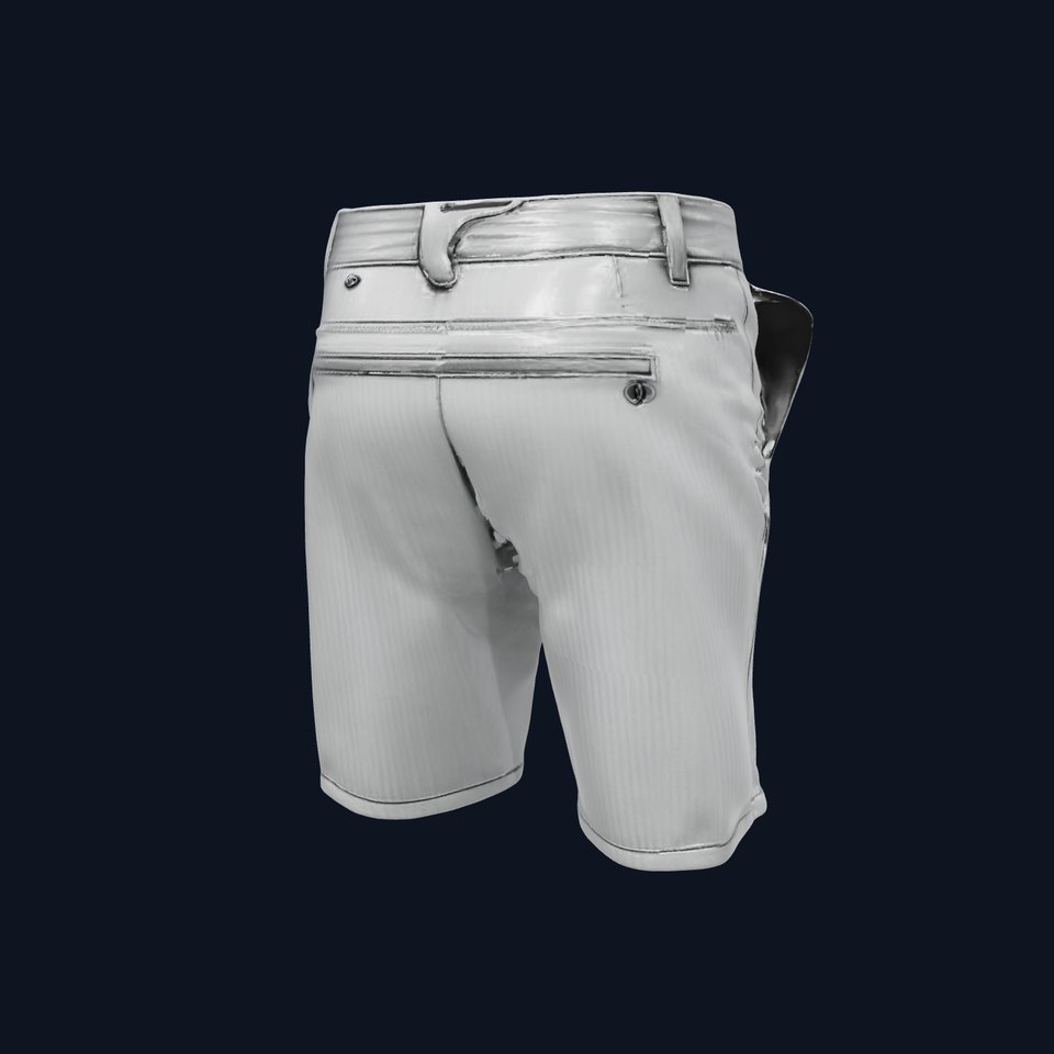 Mens Casual Shorts D Model Pack