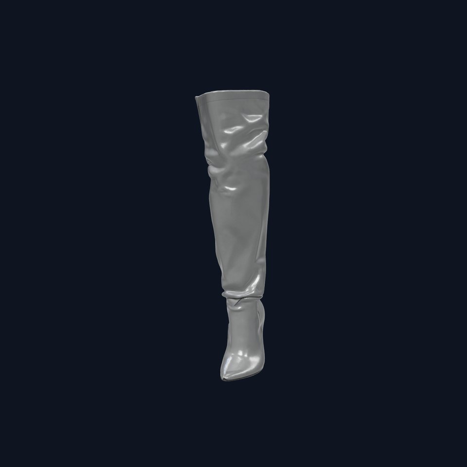 Thigh High Leather Boot D Model Pack