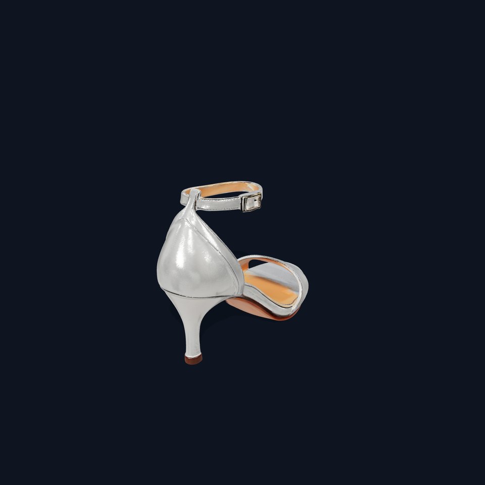 Silver High Heel Sandal D Model Pack