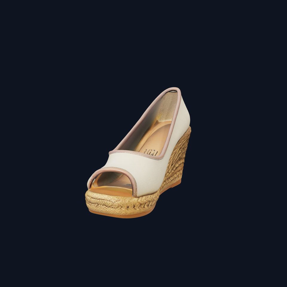 Wedge Heel Shoe Model Pack with PBR Textures