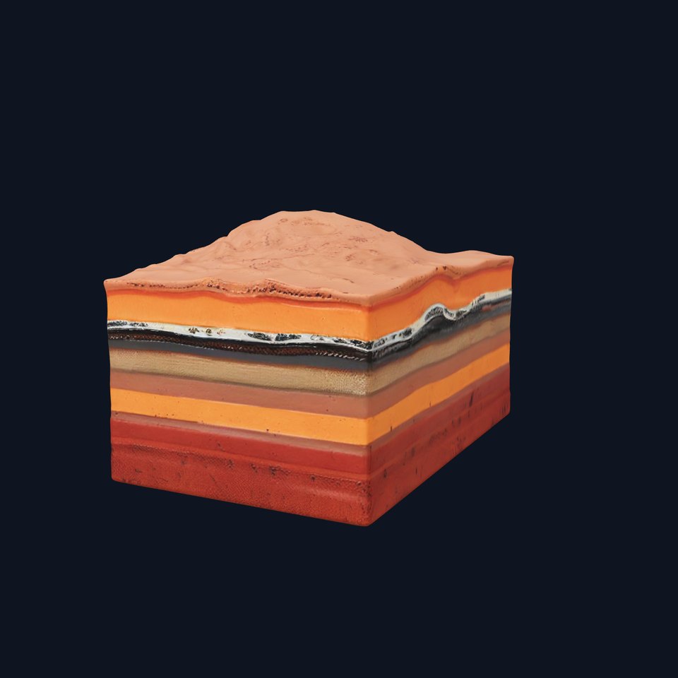 Geological Terrain Section Layer model pack