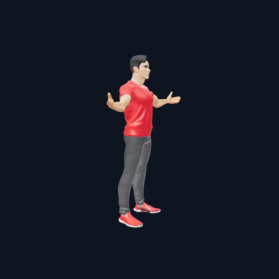 Stylish Male Character Rigged and Animated for Realistic Gameplay